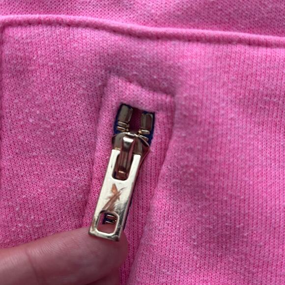 Aviator Nation Ninja Hoodie Pink Size L Unisex Zip Pocket Pullover Made in USA - Picture 9 of 9